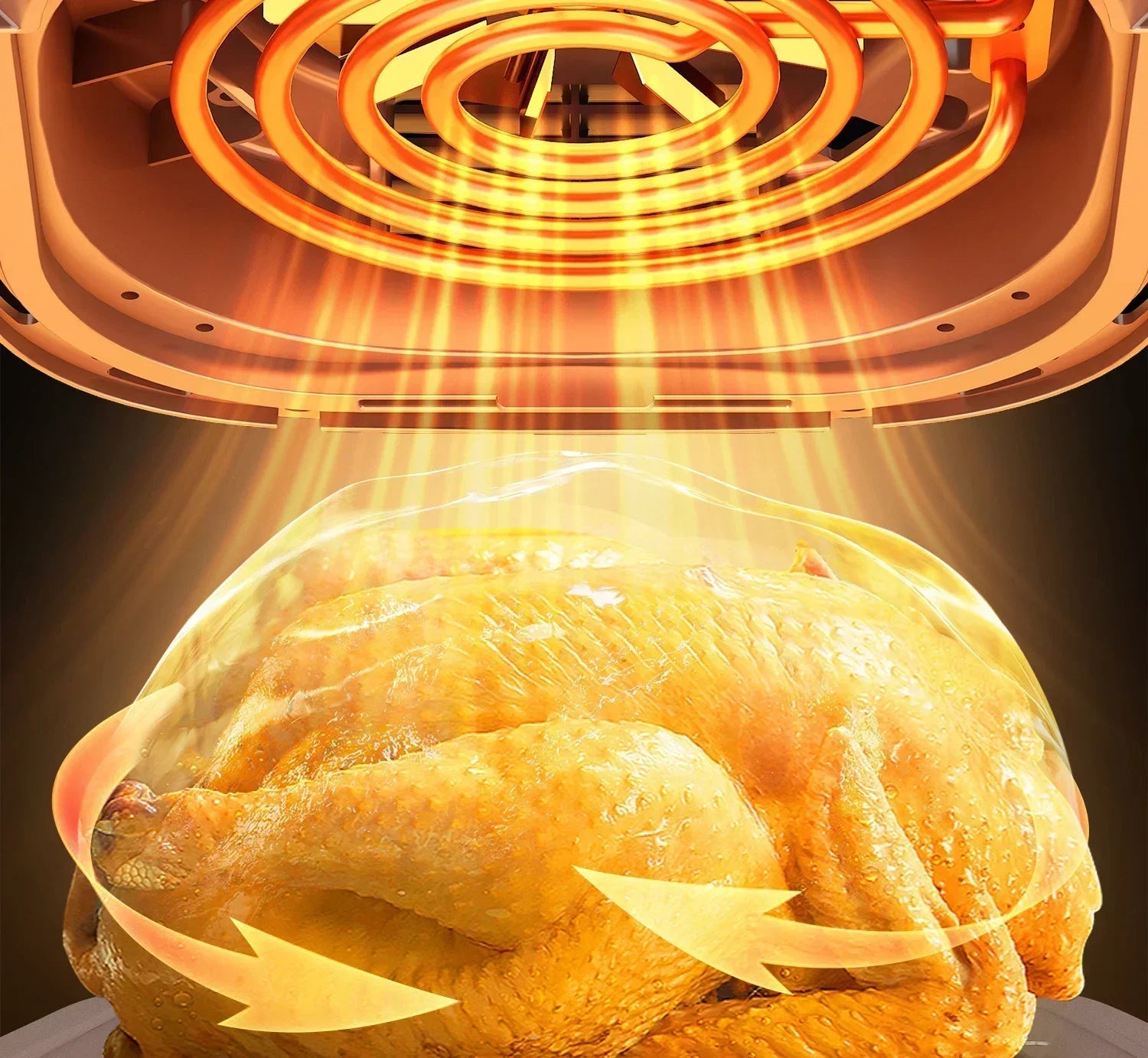 220V AUX Air Fryer and Oven Combo: Multifunctional, Fully Automatic, No Oil Technology, Easy-to-clean AF