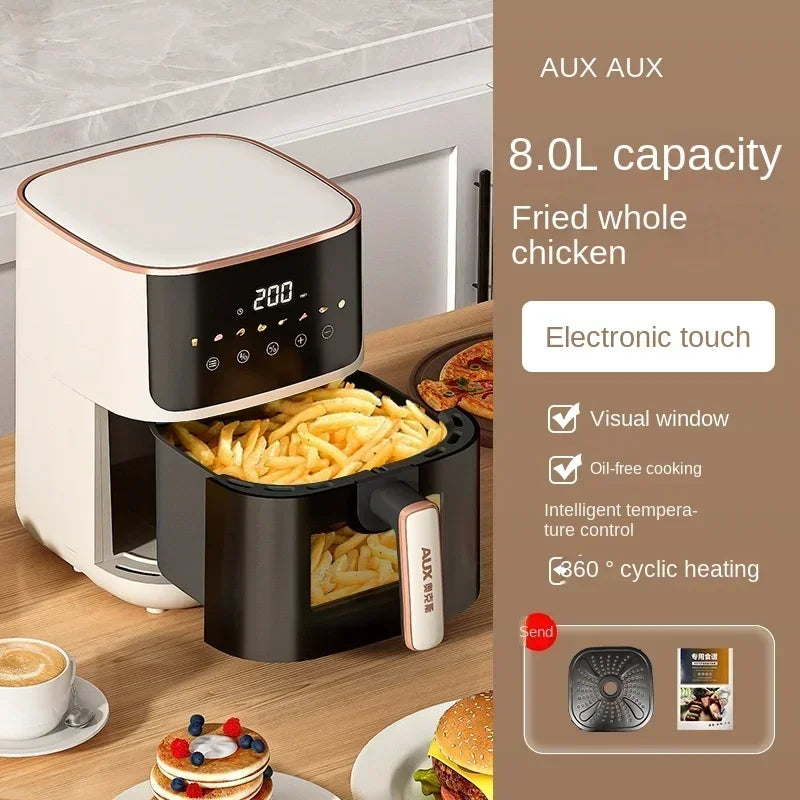 220V AUX Air Fryer and Oven Combo: Multifunctional, Fully Automatic, No Oil Technology, Easy-to-clean AF
